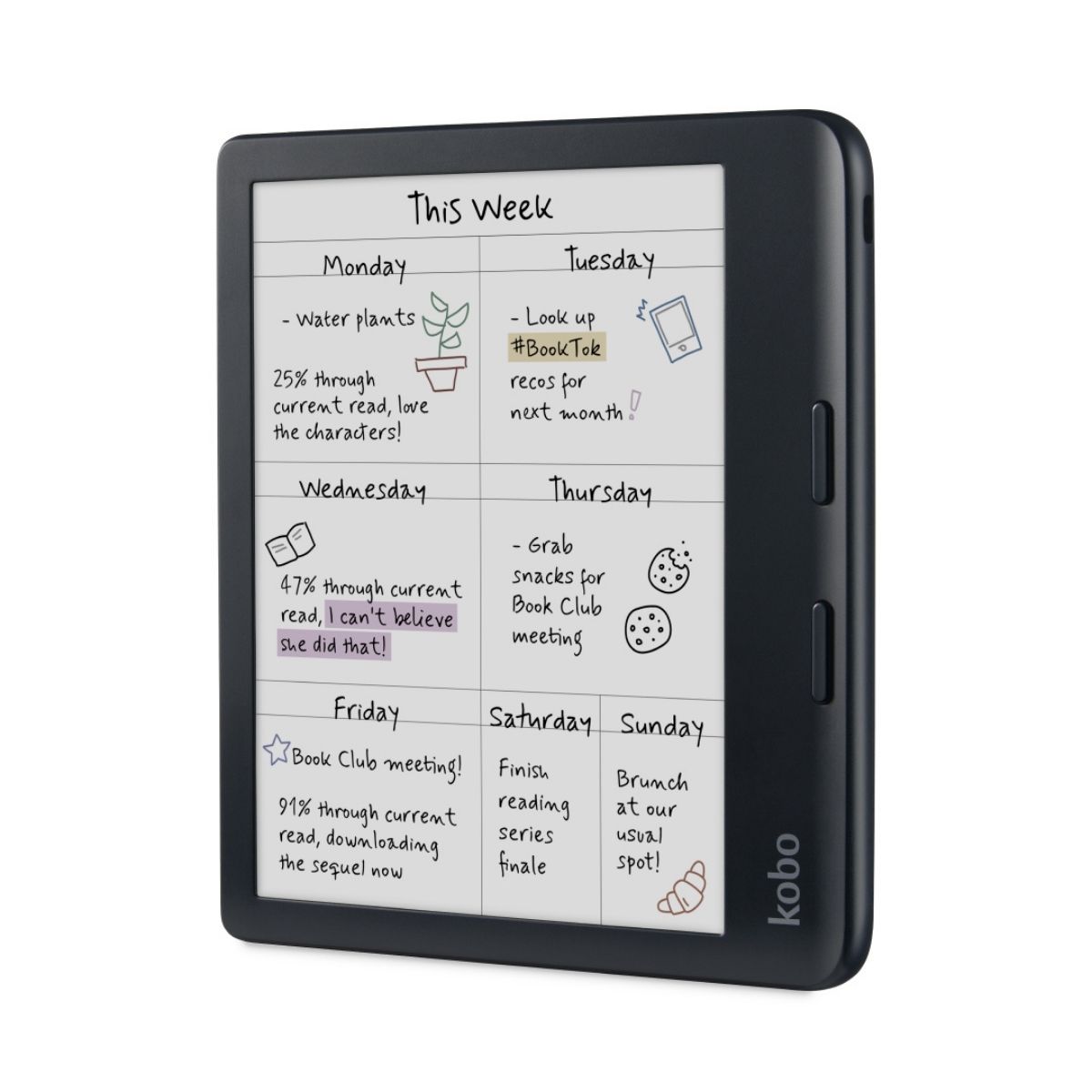 Kobo Libra Colour eReader 7” Glare-Free Colour E Ink Kaleido™ 3 Display - Image 2