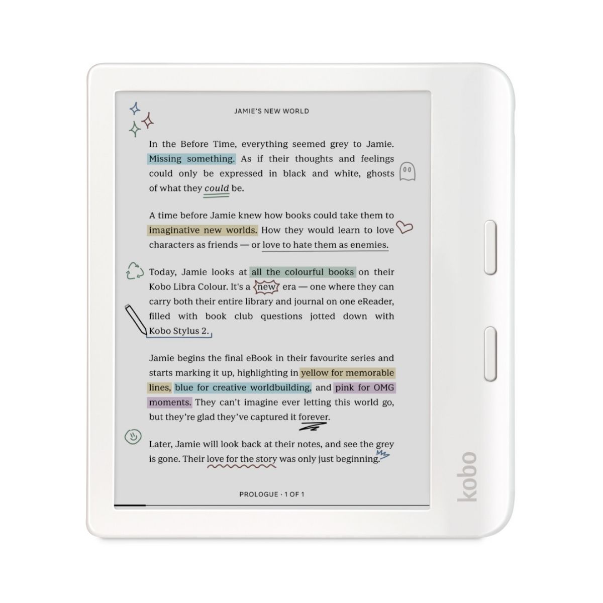 Kobo Libra Colour eReader 7” Glare-Free Colour E Ink Kaleido™ 3 Display - Image 7