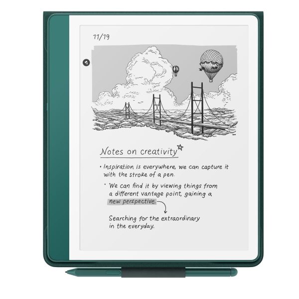 Amazon Kindle Scribe 16 GB with Premium Pen - Metallic Jade